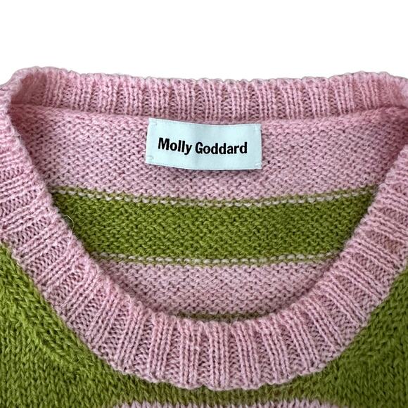 Molly Goddard Rose Striped Wool Sweater Sleeveless Vest I L - Picture 5 of 10
